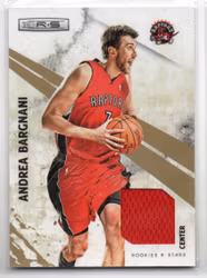 2010-11 Rookies and Stars Gold Materials #14 Andrea Bargnani (40-X55-NBARAPTORS)