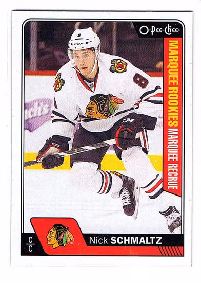 2016-17 O-Pee-Chee #701 Nick Schmaltz RC (10-X52-BLACKHAWKS)