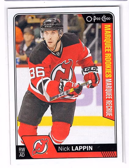 2016-17 O-Pee-Chee #710 Nick Lappin RC (10-X113-DEVILS)