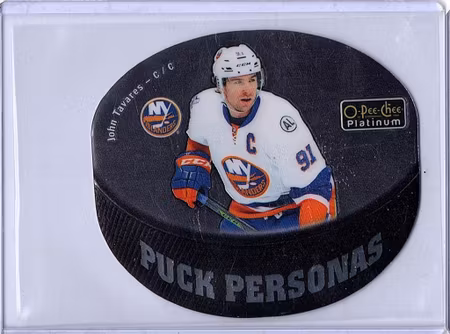 2016-17 O-Pee-Chee Platinum Puck Personas Die Cuts #PP4 John Tavares (30-X128-ISLANDERS)