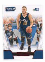 2016-17 Panini Threads Century Proof Red #15 Gordon Hayward (20-X303-NBAJAZZ)