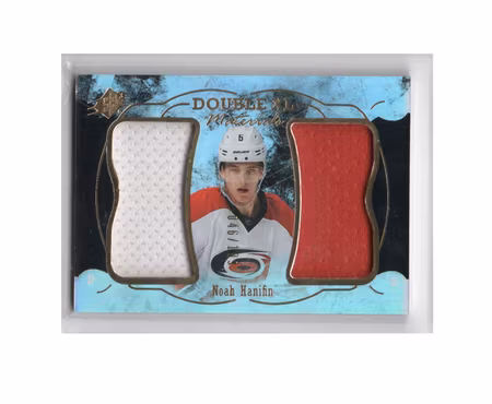 2016-17 SPx Double XL Materials #XXLNH Noah Hanifin (25-X227-GAMEUSED-SERIAL-HURRICANES)