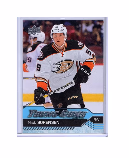 2016-17 Upper Deck #203 Nick Sorensen YG RC (25-X60-DUCKS)