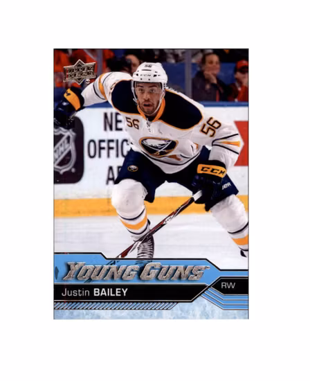 2016-17 Upper Deck #246 Justin Bailey YG RC (25-X18-SABRES)