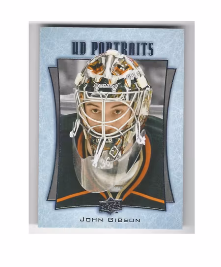 2016-17 Upper Deck UD Portraits #P47 John Gibson (15-X97-DUCKS)