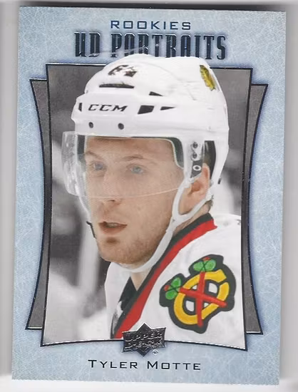 2016-17 Upper Deck UD Portraits #P90 Tyler Motte (15-X105-BLACKHAWKS)