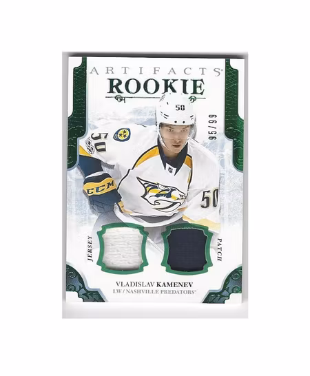 2017-18 Artifacts Materials Emerald #162 Vladislav Kamenev (100-X89-PREDATORS)