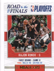 2017-18 Hoops Road to the Finals #2 Rajon Rondo R1 (20-X307-NBABULLS)