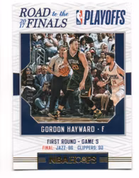 2017-18 Hoops Road to the Finals #31 Gordon Hayward R1 2017 (20-X328-NBAJAZZ)