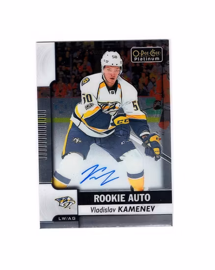 2017-18 O-Pee-Chee Platinum Rookie Autographs #RVK Vladislav Kamenev B (100-X100-PREDATORS)