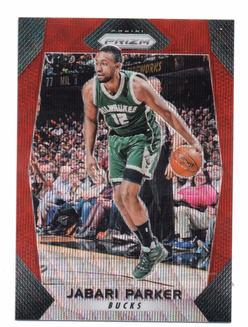 2017-18 Panini Prizm Prizms Ruby Wave #187 Jabari Parker (20-X342-NBABUCKS)