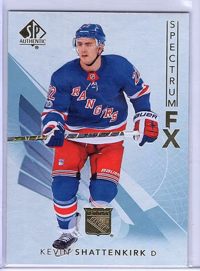 2017-18 SP Authentic Spectrum FX #S6 Kevin Shattenkirk (12-X32-RANGERS)