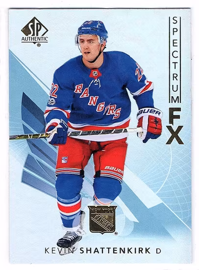 2017-18 SP Authentic Spectrum FX #S6 Kevin Shattenkirk (12-X48-RANGERS)