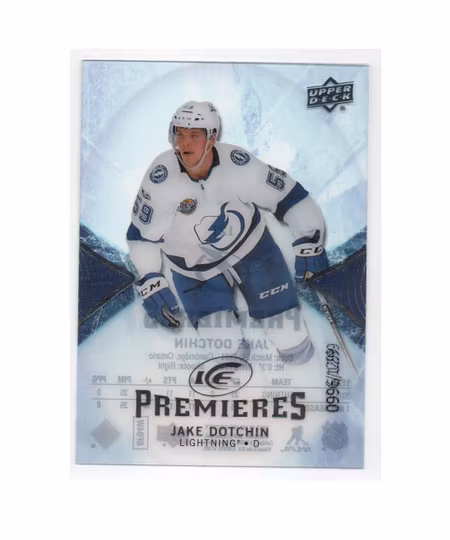 2017-18 Upper Deck Ice #121 Jake Dotchin RC (30-X158-LIGHTNING)