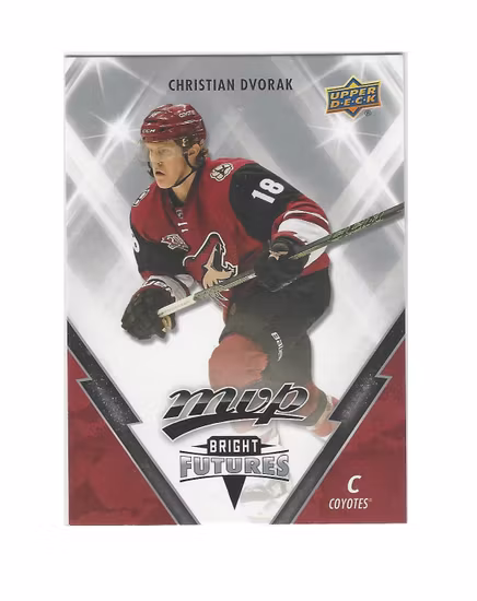 2017-18 Upper Deck MVP Bright Futures #BF31 Christian Dvorak (20-169x1-COYOTES)