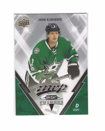 2017-18 Upper Deck MVP Bright Futures #BF39 John Klingberg (20-168x3-NHLSTARS)