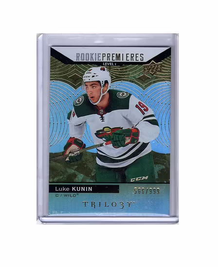 2017-18 Upper Deck Trilogy #66 Luke Kunin RC (15-X33-NHLWILD)
