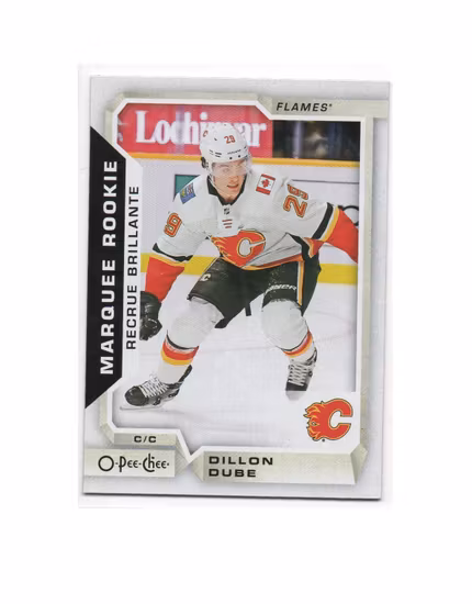 2018-19 O-Pee-Chee #639 Dillon Dube RC (10-X231-RC-FLAMES)