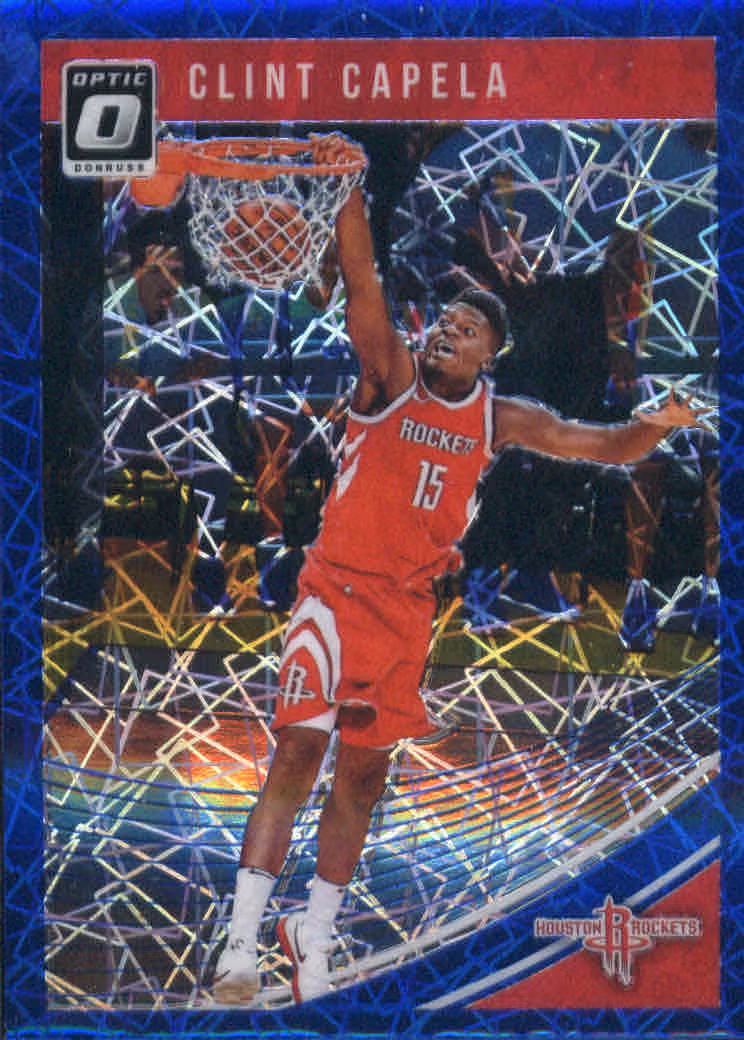 2018-19 Donruss Optic Blue Velocity #62 Clint Capela (15-X316-NBAROCKETS)