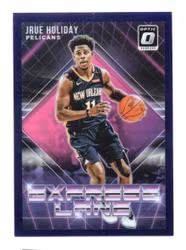 2018-19 Donruss Optic Express Lane Purple #1 Jrue Holiday (15-X321-NBAPELICANS)