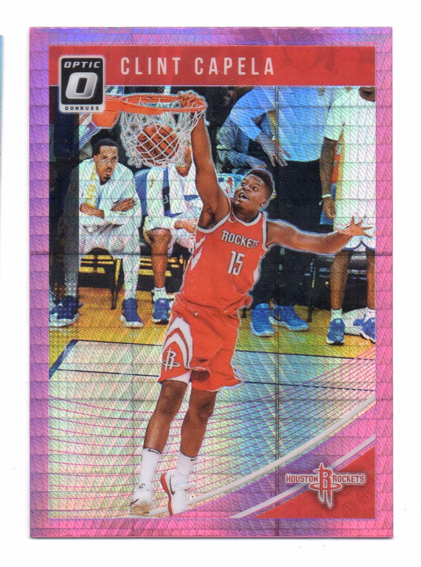 2018-19 Donruss Optic Hyper Pink #62 Clint Capela (20-X325-NBAROCKETS)