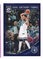 2018-19 Donruss Optic Purple #145 Karl-Anthony Towns (20-X309-NBATIMBERWOLVES)