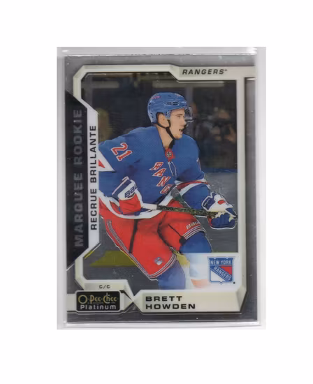 2018-19 O-Pee-Chee Platinum #185 Brett Howden RC (12-X168-RANGERS)