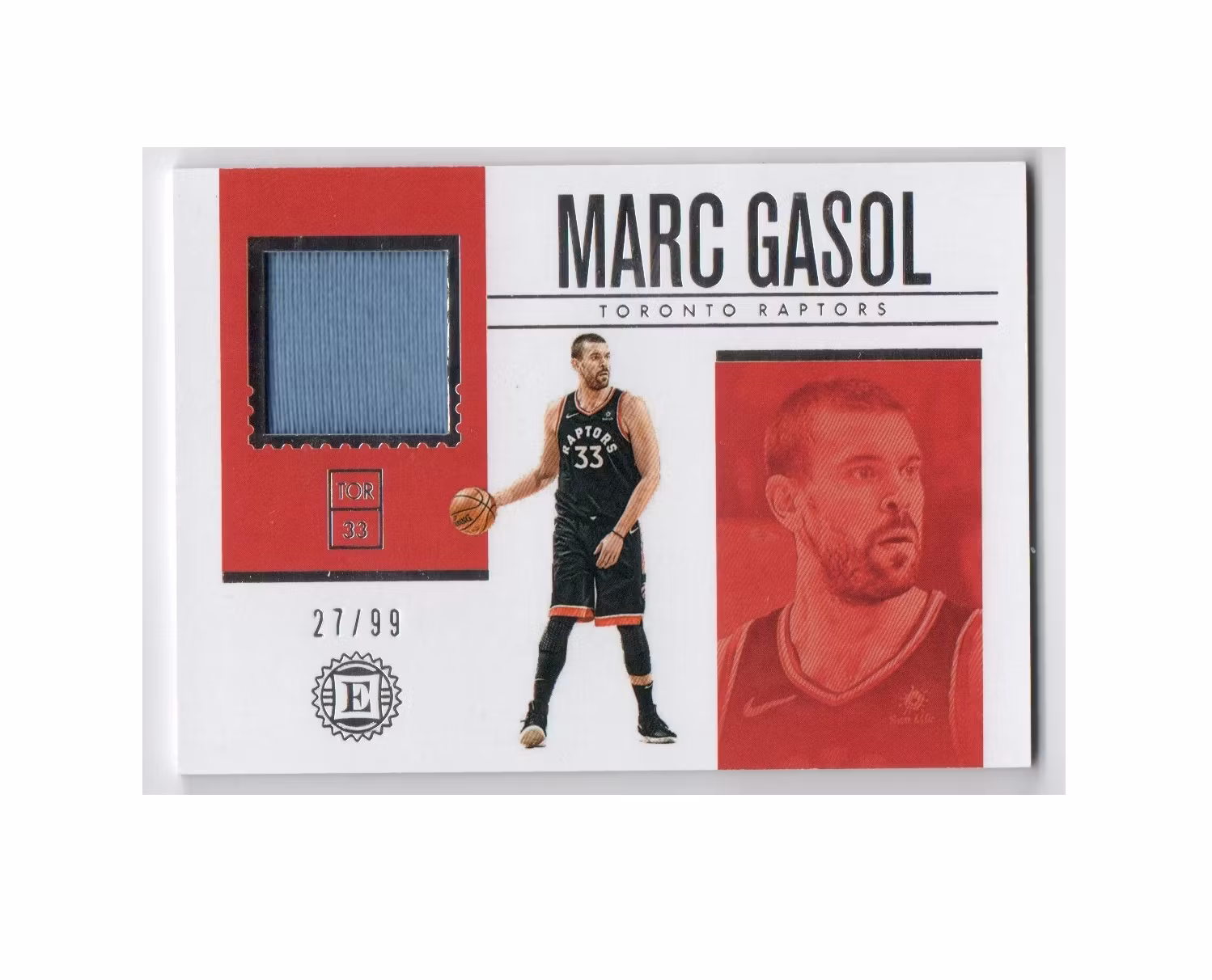 2018-19 Panini Encased Materials #48 Marc Gasol (40-X216-NBARAPTORS)