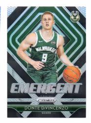 2018-19 Panini Prizm Emergent Prizms Silver #17 Donte DiVincenzo (20-X321-NBABUCKS)
