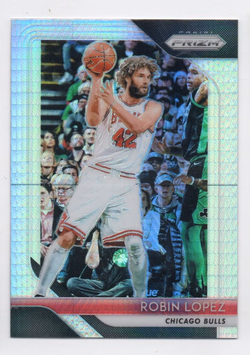 2018-19 Panini Prizm Prizms Hyper #120 Robin Lopez (15-X342-NBABULLS)