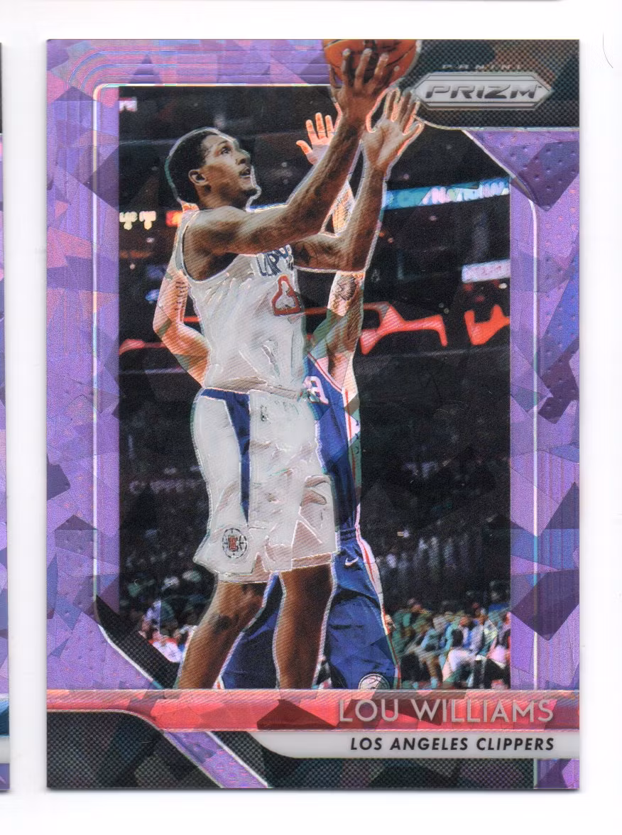 2018-19 Panini Prizm Prizms Purple Ice #224 Lou Williams (30-X326-NBACLIPPERS)