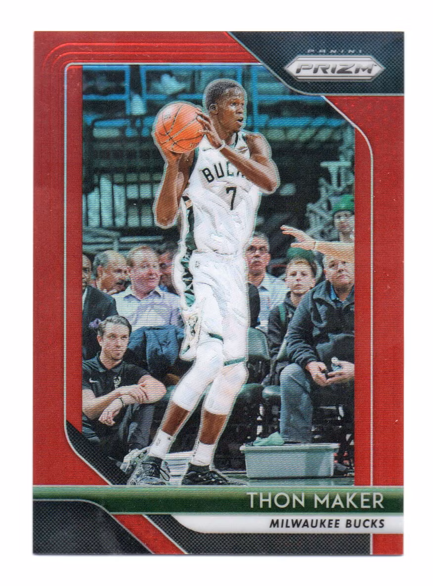 2018-19 Panini Prizm Prizms Red #27 Thon Maker (20-X322-NBABUCKS)