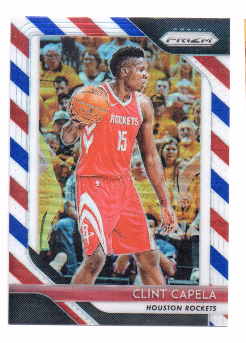 2018-19 Panini Prizm Prizms Red White and Blue #74 Clint Capela (15-X325-NBAROCKETS)