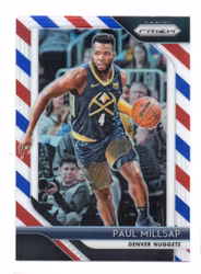 2018-19 Panini Prizm Prizms Red White and Blue #82 Paul Millsap (15-X342-NBANUGGETS)