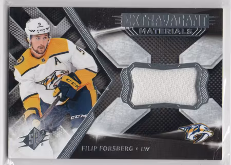 2018-19 SPx Extravagant Materials #EXFF Filip Forsberg D (30-X310-PREDATORS)