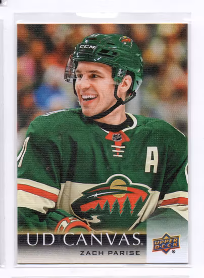 2018-19 Upper Deck Canvas #C41 Zach Parise (10-X320-NHLWILD)