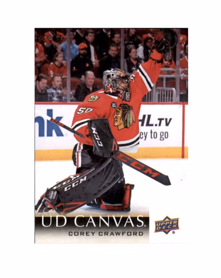 2018-19 Upper Deck Canvas #C138 Corey Crawford (10-X200-BLACKHAWKS)