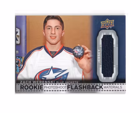 2018-19 Upper Deck Rookie Photoshoot Flashback Materials #RPFZW Zach Werenski C (25-X226-BLUEJACKETS)