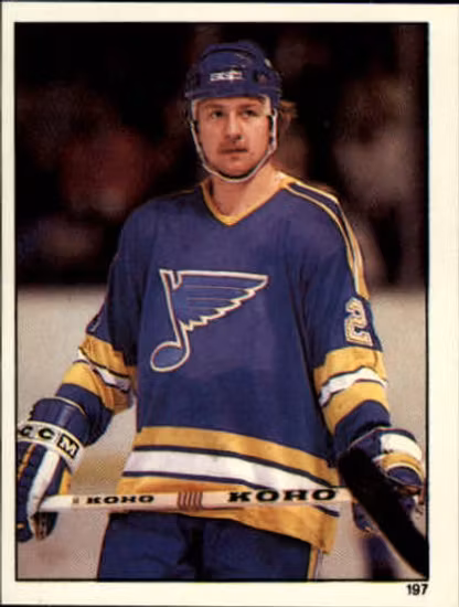1982-83 Topps Stickers #197 Bernie Federko (10-X329-BLUES)
