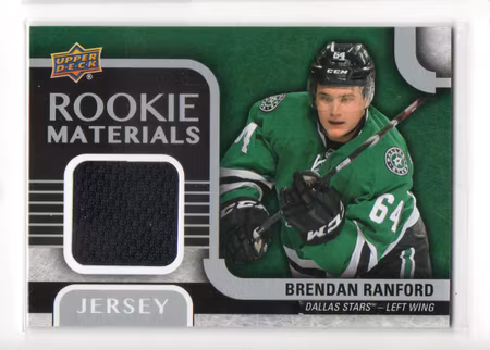 2015-16 Upper Deck Rookie Materials #RMBR Brendan Ranford D (25-X329-NHLSTARS)