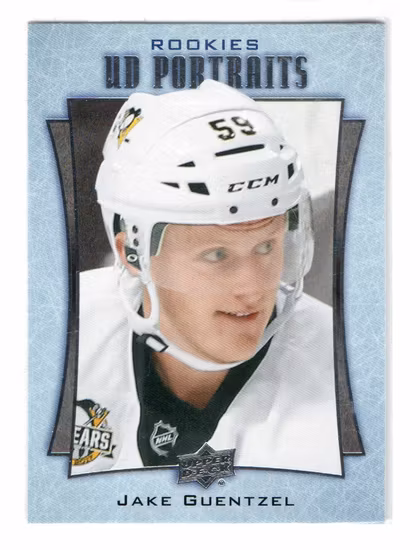 2016-17 Upper Deck UD Portraits #P80 Jake Guentzel (40-X330-PENGUINS)