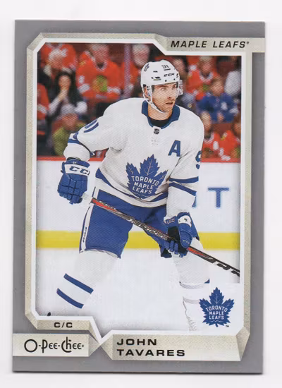 2018-19 O-Pee-Chee Silver #601 John Tavares (12-X332-MAPLE LEAFS)