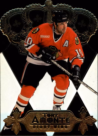 2000-01 Pacific Gold Crown Die Cuts #6 Tony Amonte (20-X333-BLACKHAWKS)