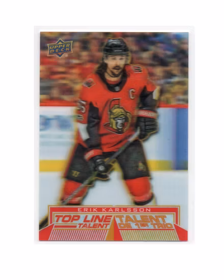 2018-19 Upper Deck Tim Hortons Top Line Talents #TLT7 Erik Karlsson (40-X73-SENATORS)