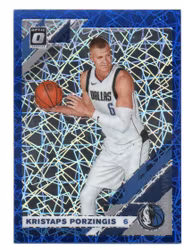 2019-20 Donruss Optic Blue Velocity #36 Kristaps Porzingis (20-D5-NBAMAVERICKS)