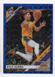 2019-20 Donruss Optic Blue Velocity #80 Kyle Kuzma (15-X318-NBALAKERS)