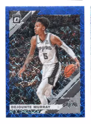 2019-20 Donruss Optic Blue Velocity #107 Dejounte Murray (12-X342-NBASPURS)