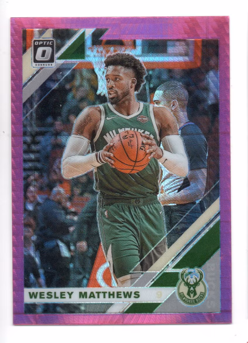 2019-20 Donruss Optic Hyper Pink #61 Wesley Matthews (20-X342-NBABUCKS)