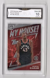 2019-20 Donruss Optic My House #12 Pascal Siakam (200-SLABBED1-NBARAPTORS)