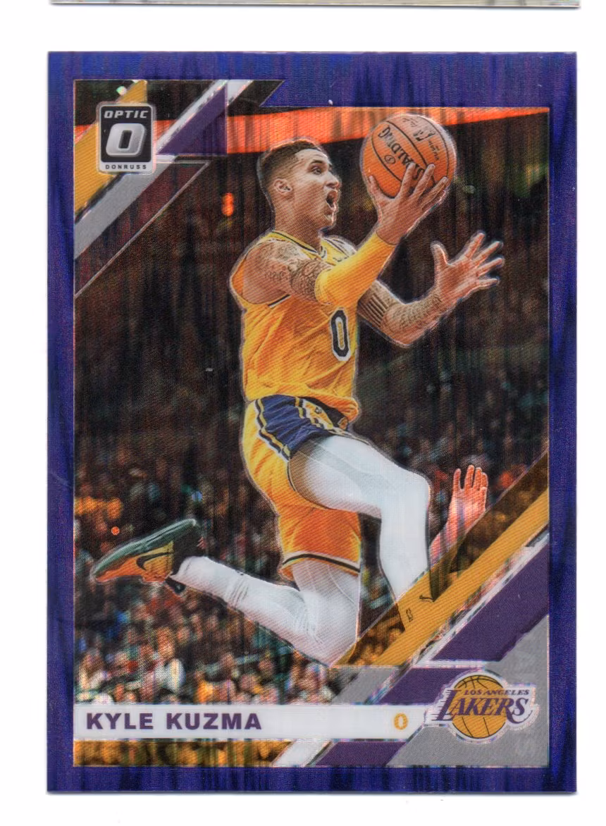 2019-20 Donruss Optic Purple Shock #80 Kyle Kuzma (30-X308-NBALAKERS)